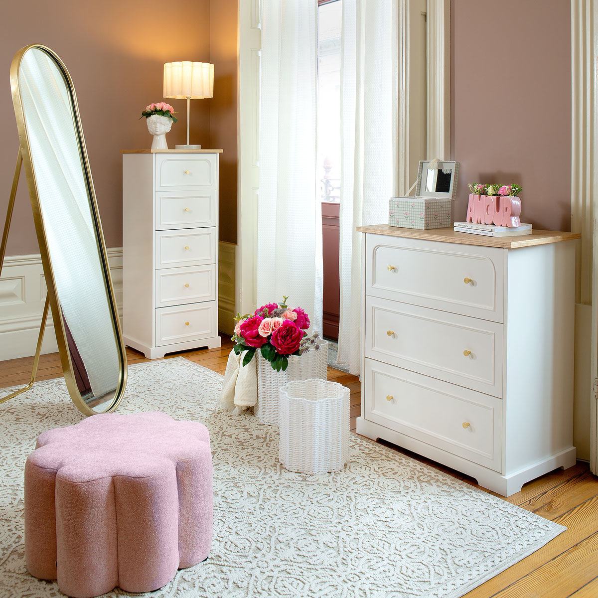 Espelho De Ch&atilde;o Edi Dourado 160cm