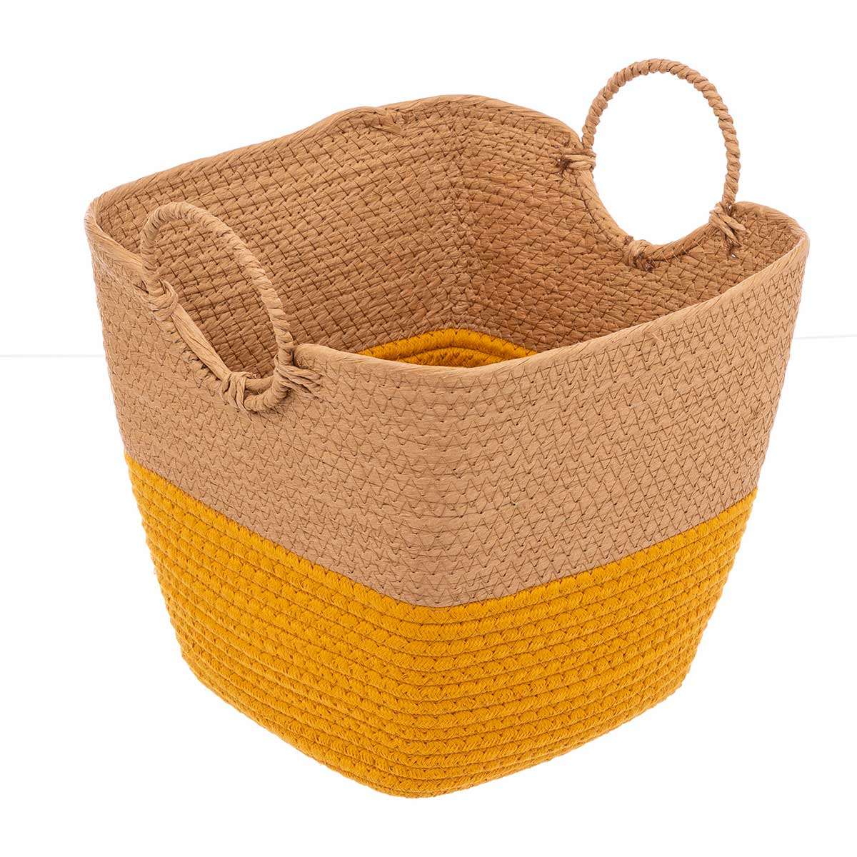 Cesto De Almacenaje Baño Solar Ocre 