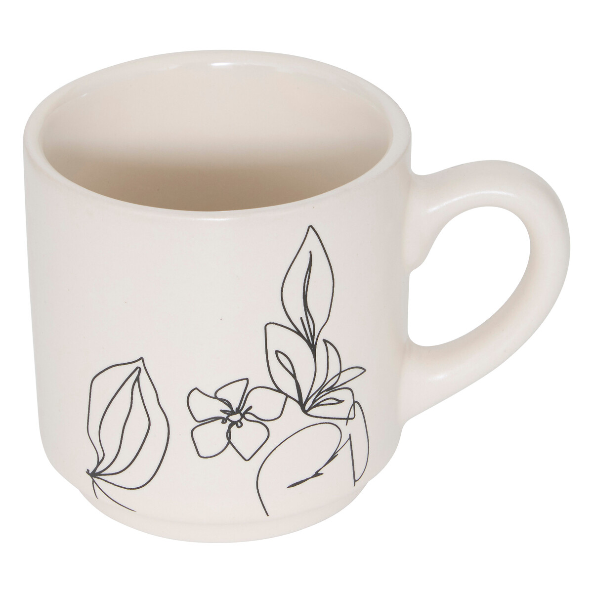 Set de 4 tazas con soporte VISAGE 12cl