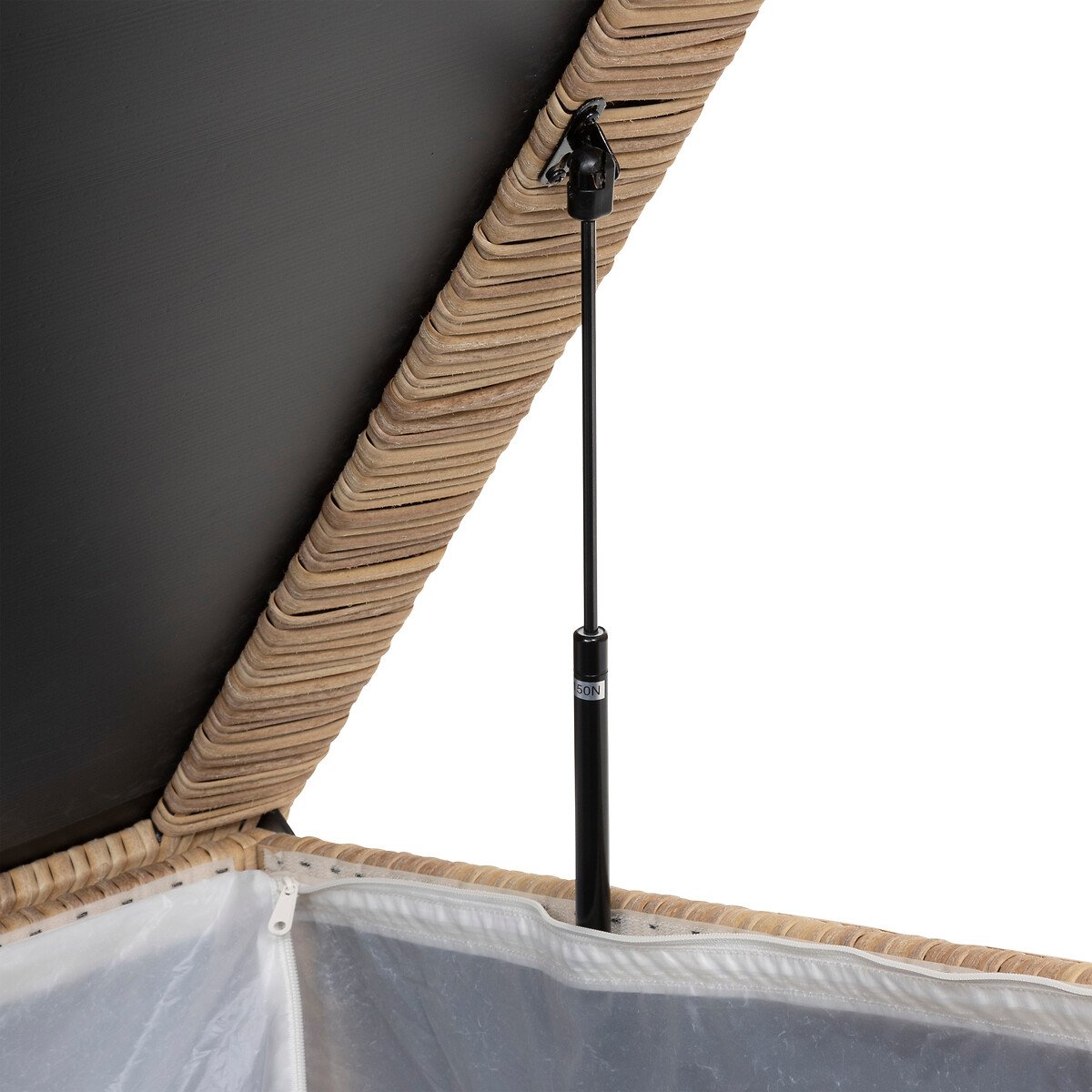 Ba&uacute; Arruma&ccedil;&atilde;o Bayana Castanho Em Rattan Sint&eacute;tico