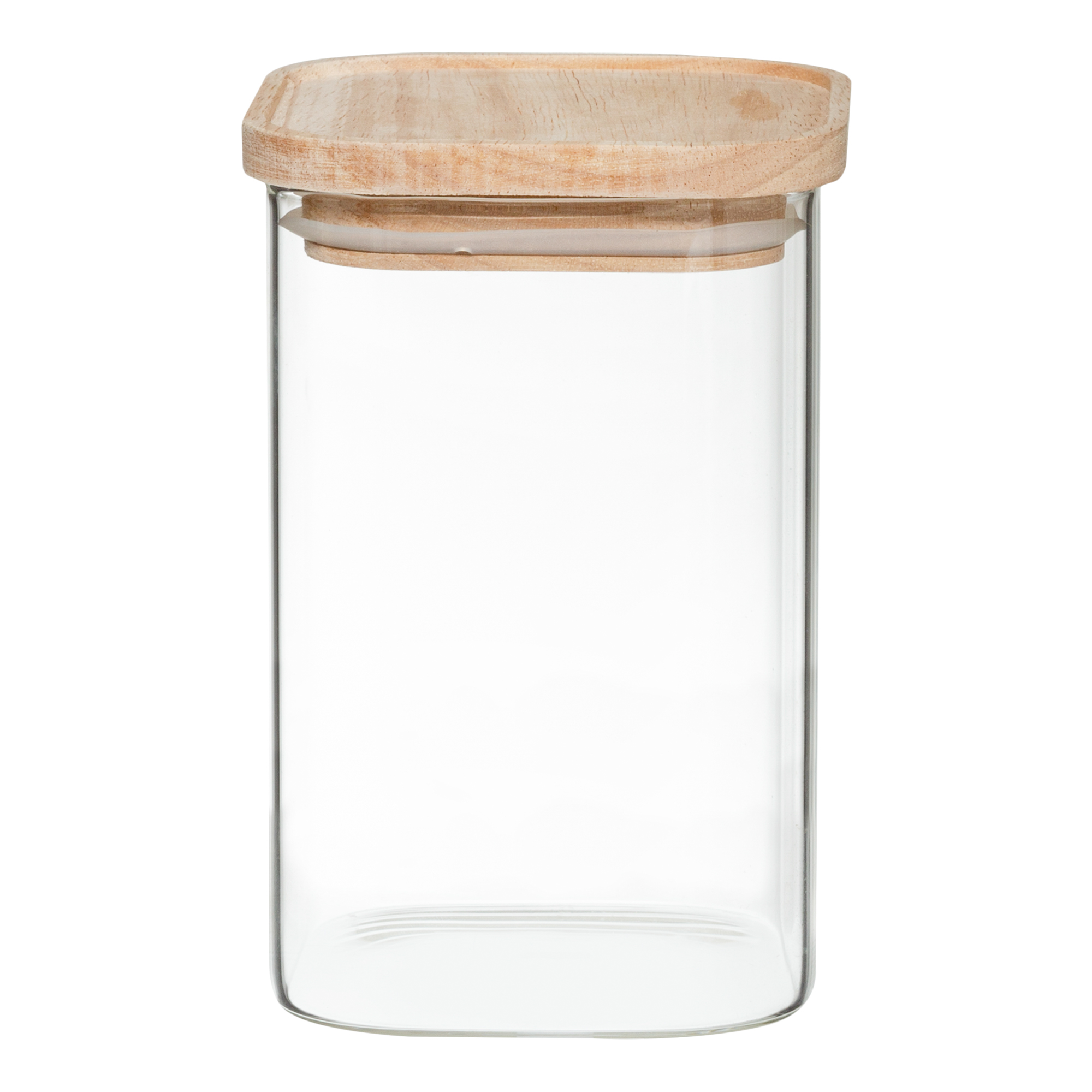 Set de 4 tarros de vidrio apilables