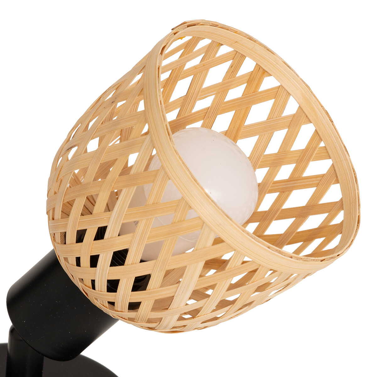 L&aacute;mpara de pared LIO beige efecto de rafia