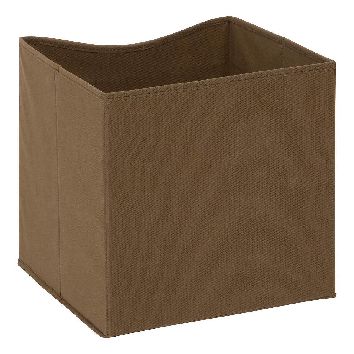 Caja de almacenaje efecto madera marr&oacute;n