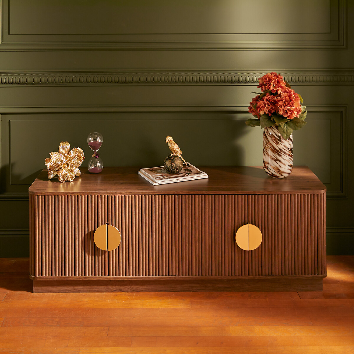 Mueble TV WANY marr&oacute;n oscuro