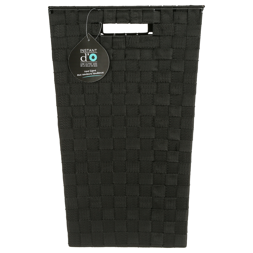 Cesto Ropa Ba&ntilde;o Negro 