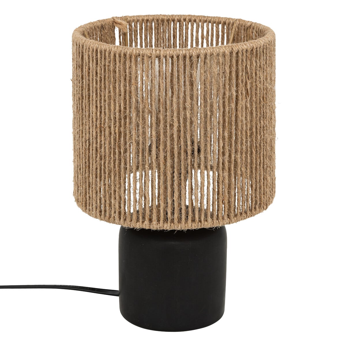 L&aacute;mpara De Mesa De Cer&aacute;mica Negra Koby