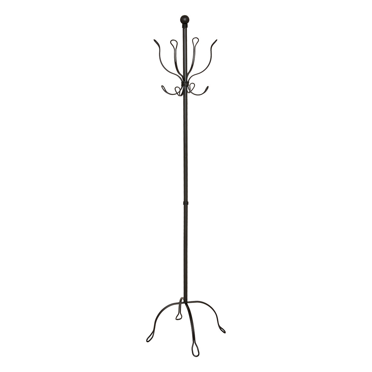 Perchero REMO negro de metal 170cm