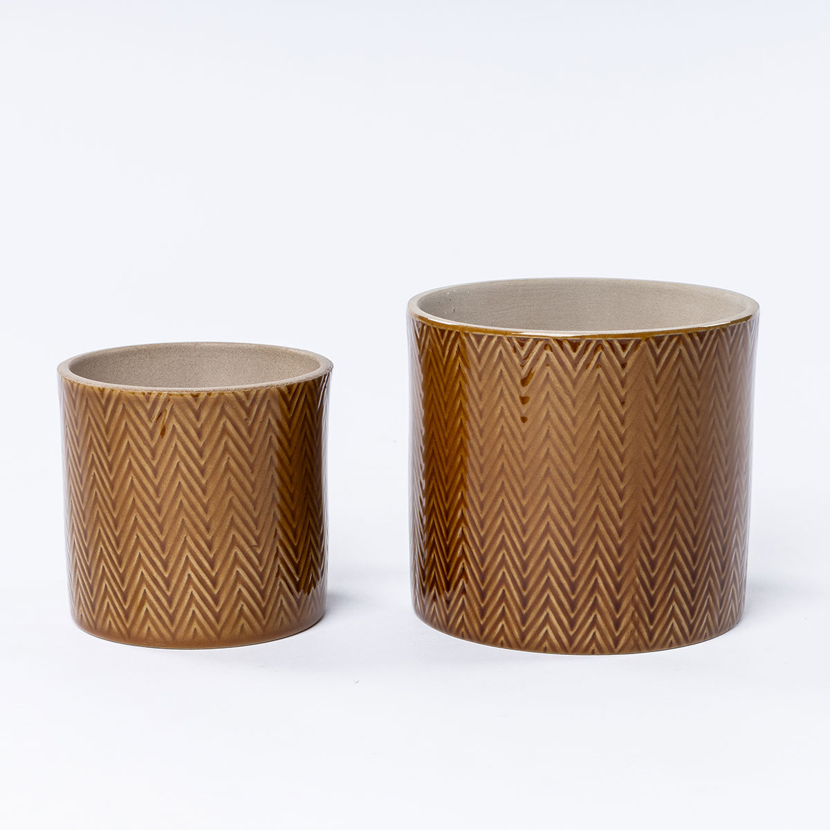 Maceta De Cer&aacute;mica Zig Zag 11cm