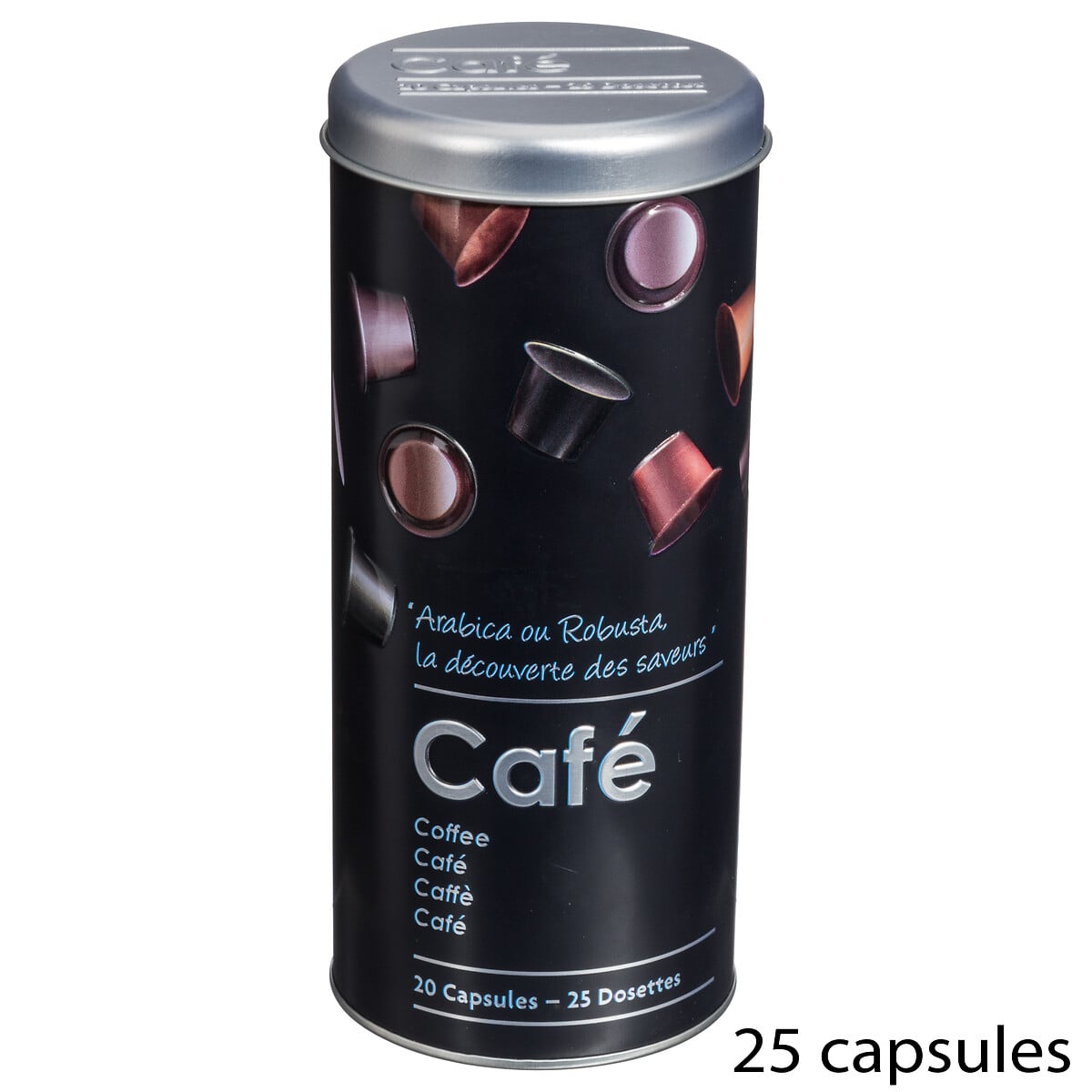 Lata para C&aacute;psulas de Caf&eacute; em Metal