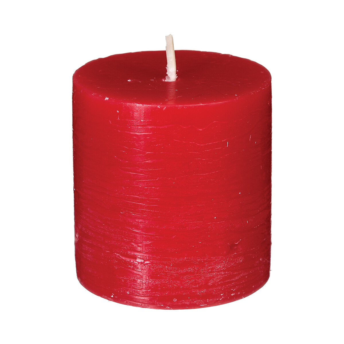 Set 4 Velas Rústicas Rojas 4.5Cm
