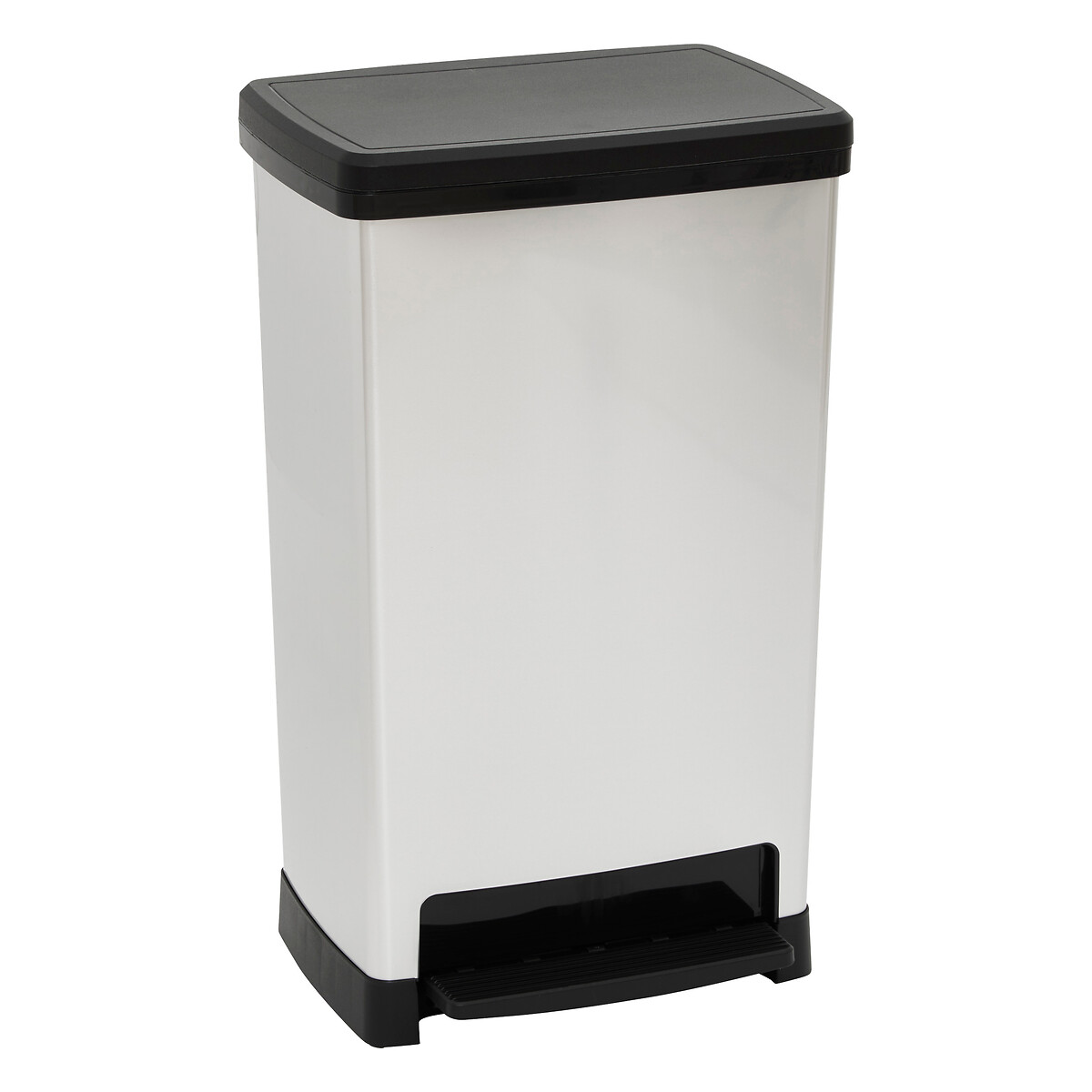 Cubo de basura plateado softclose 50L