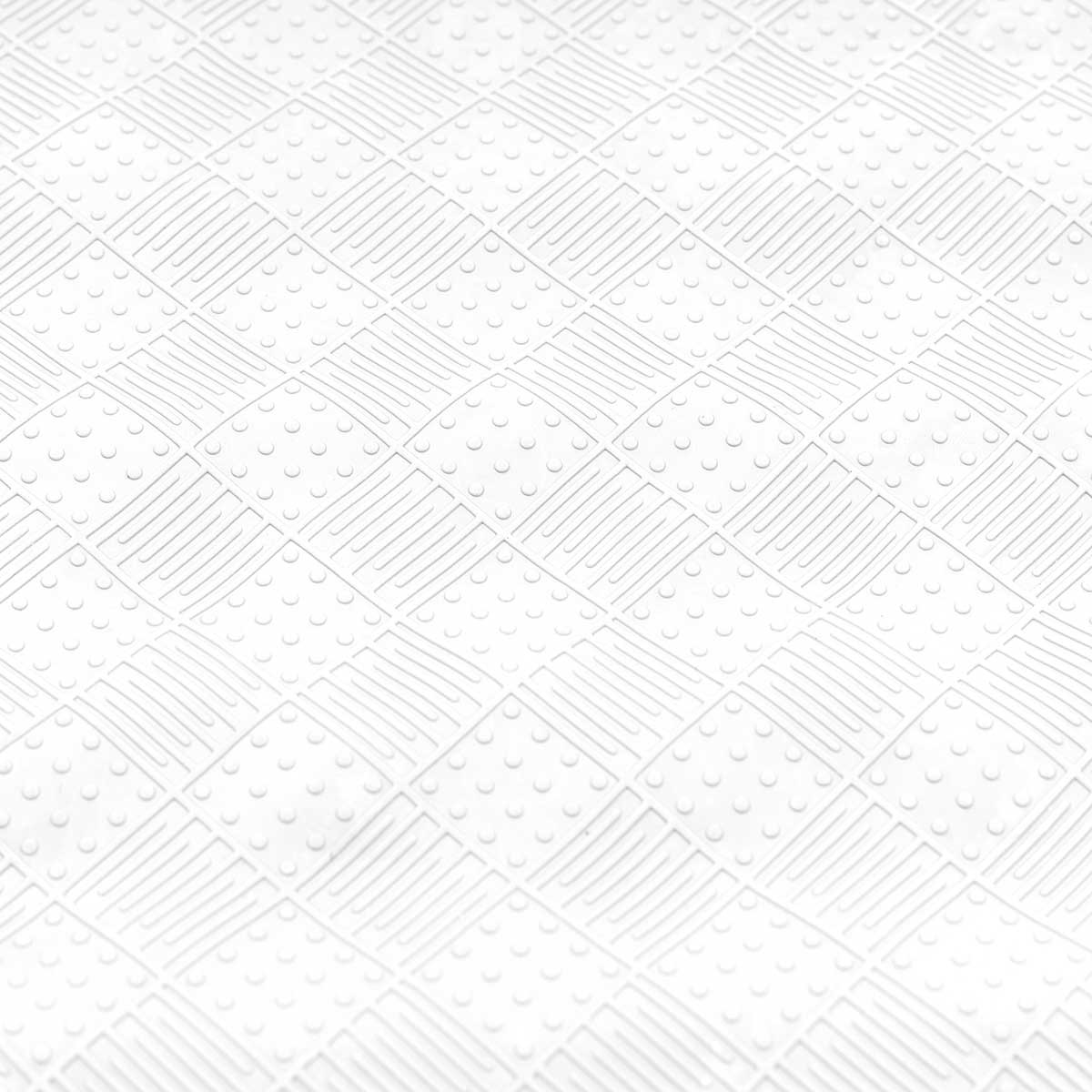 Alfombrilla De Ba&ntilde;o Antideslizante Blanco 34x74cm