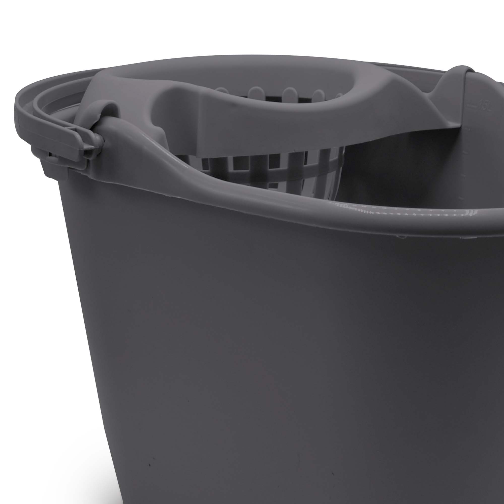 Cubo Ovalado De Plast.Con Pico 15L Gris