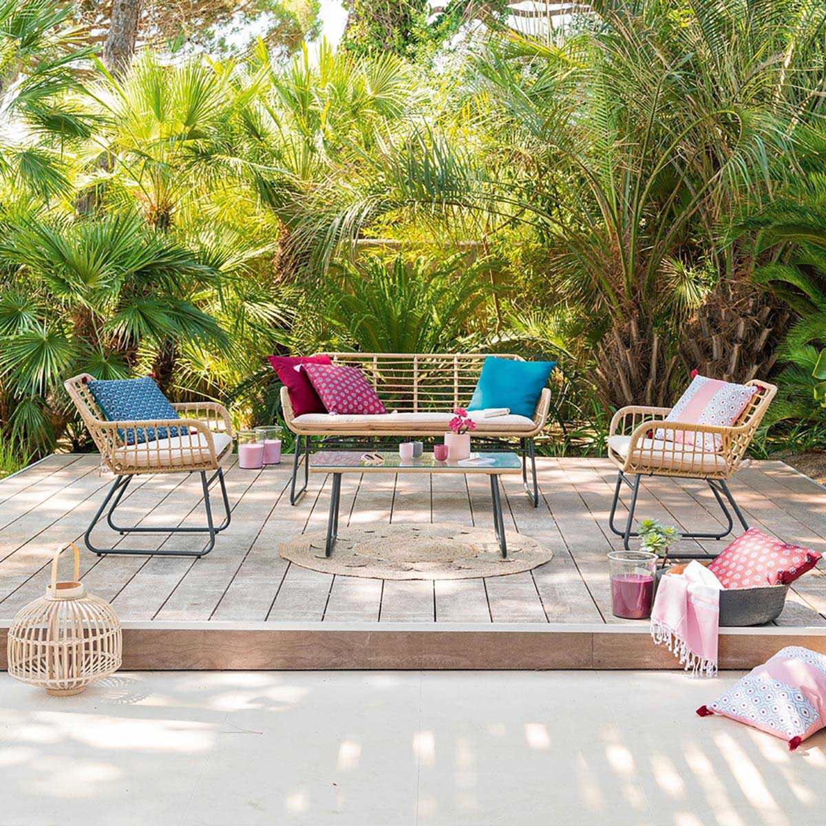 Juego De Jardín Lamabada 4 Plazas