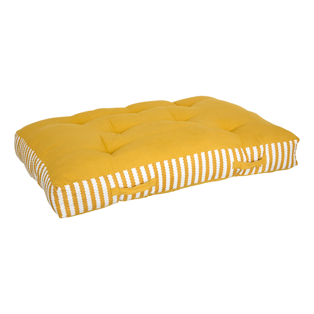 Coj&iacute;n para pal&eacute; POOLSIDE rayas amarillas y blanco