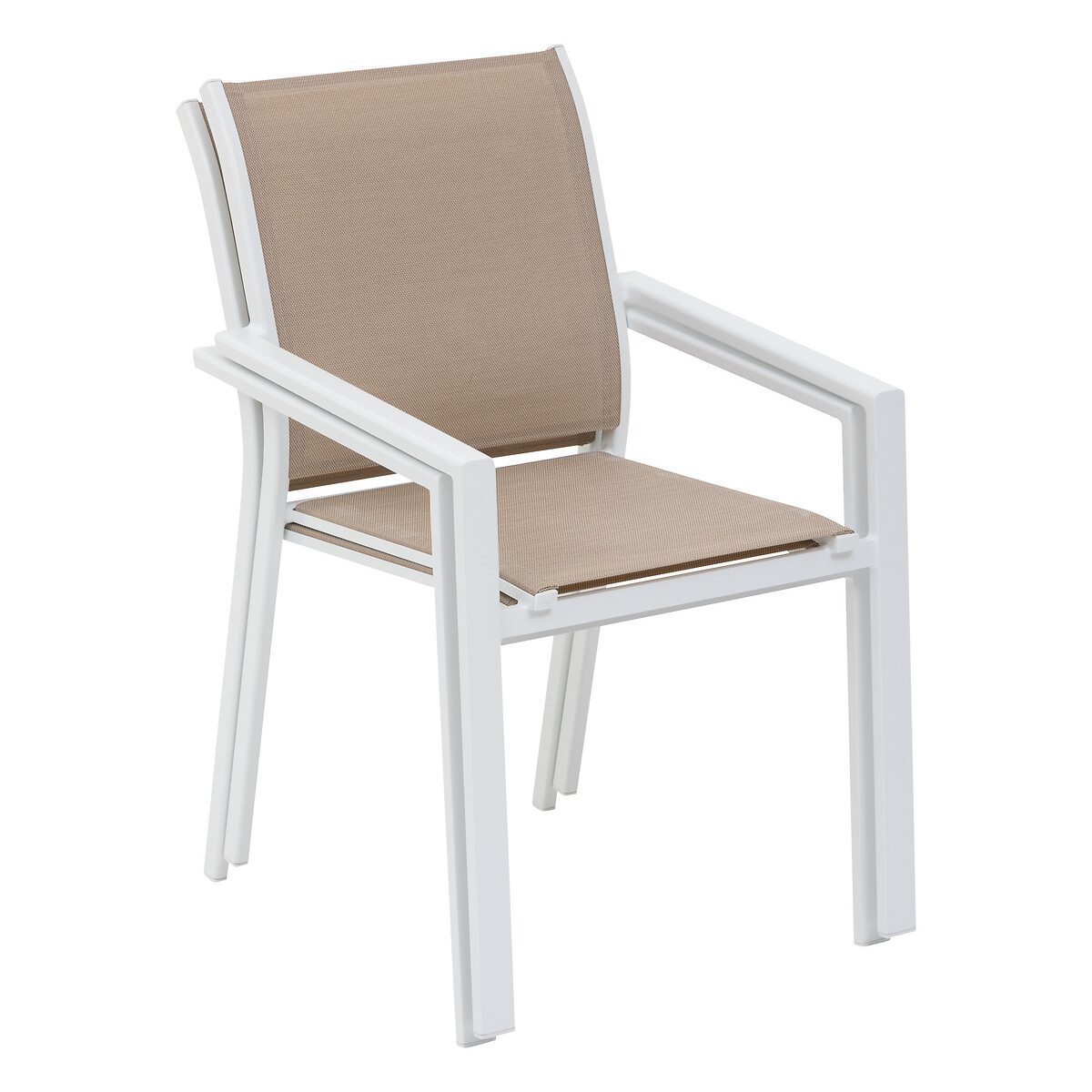Silla ESSENTIA lino y blanco