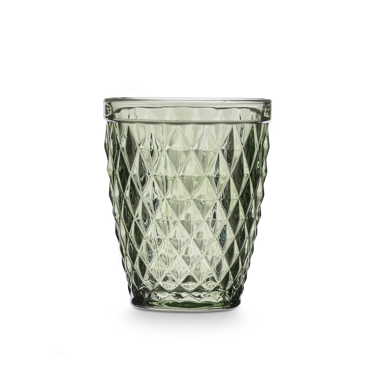 Vaso De Agua Diamante Verde 25cl