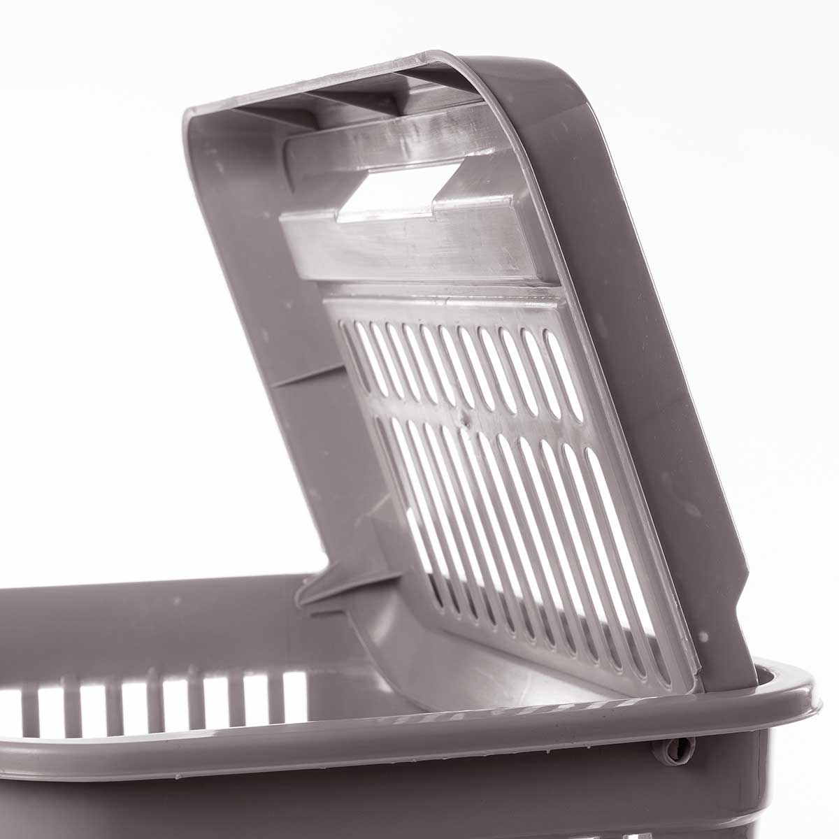 Cesto para colada wc gris pardo SAND con tapa