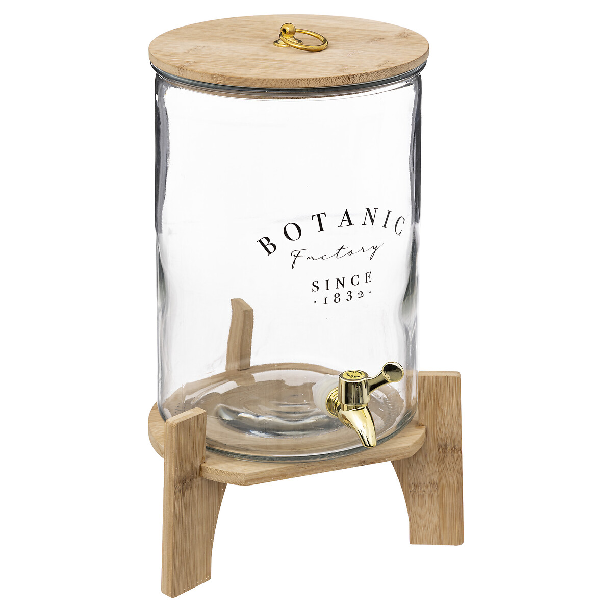 Dispensador Para Bebidas Botânica De Vidrio Y Bam