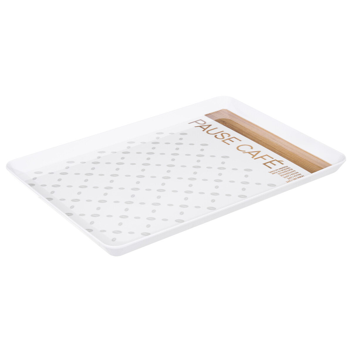 Bandeja Melamina Blanco 30x22Cm