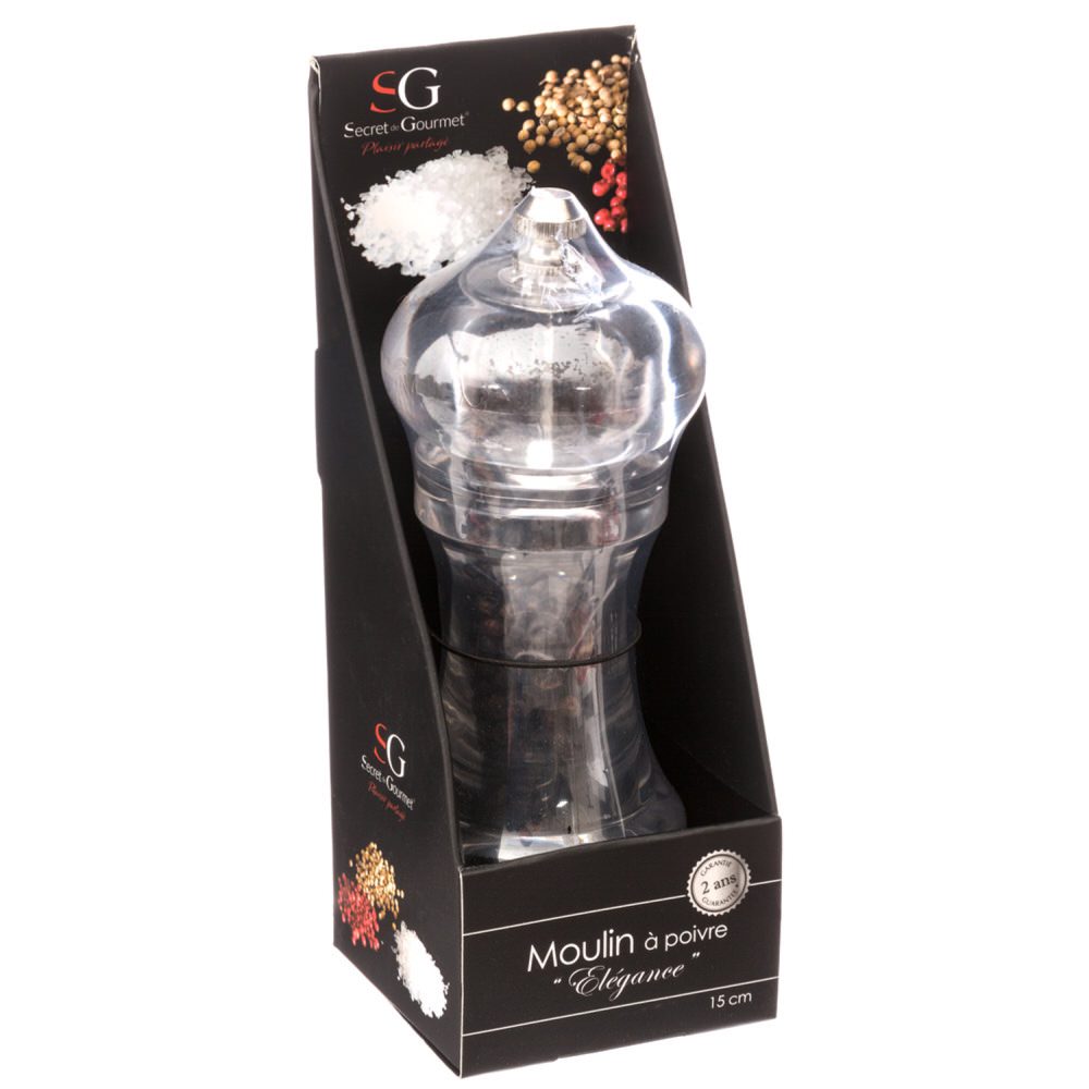 Molinillo De Pimienta Acrílico 15Cm