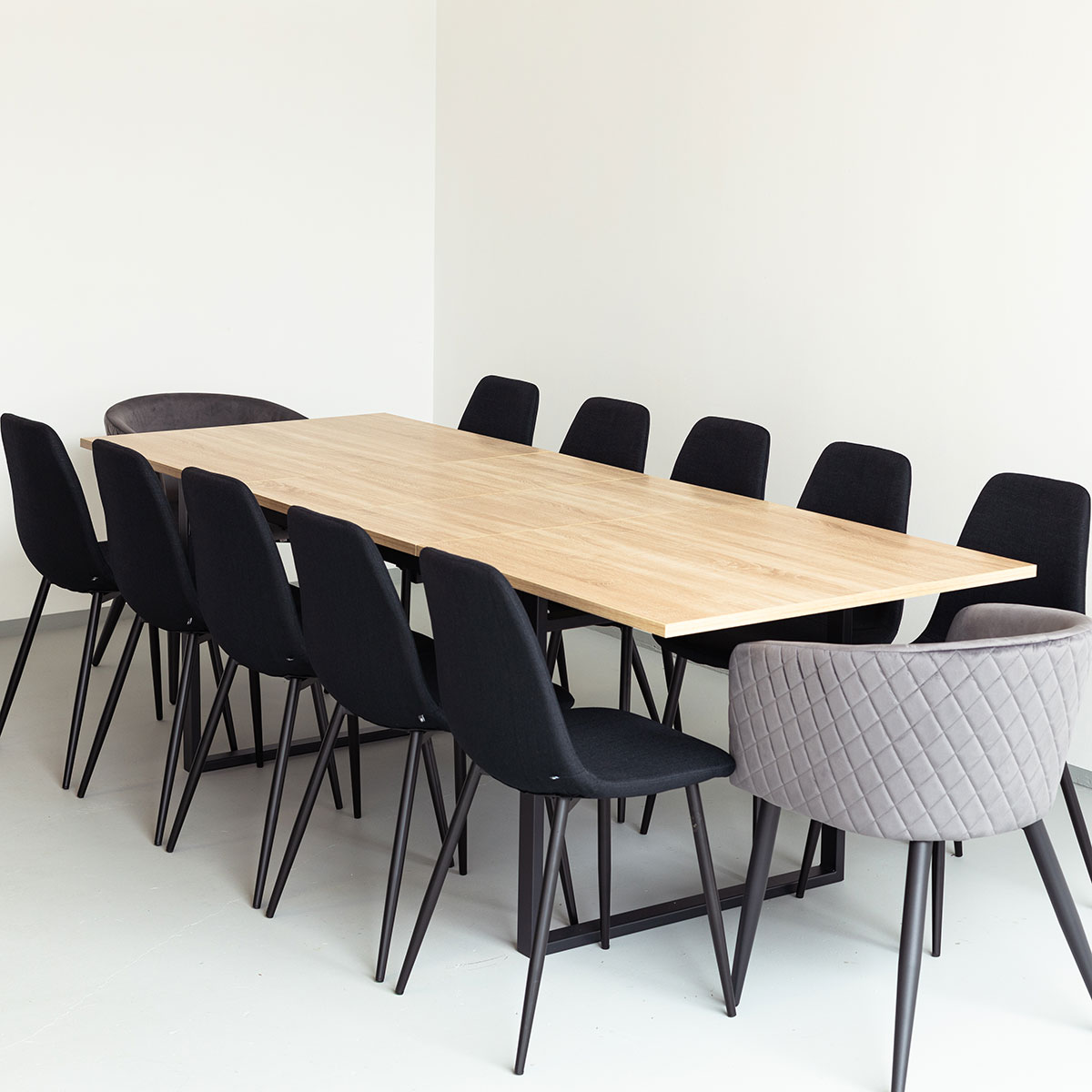 Mesa de comedor ALIAJ extensible de mdf y metal