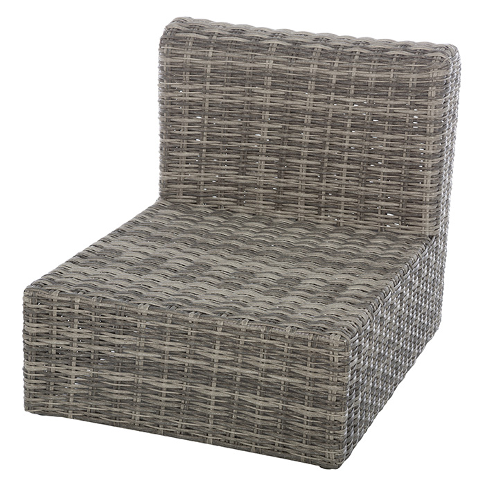 Sofá MOORÉA terre d'ombre de ratán sintético