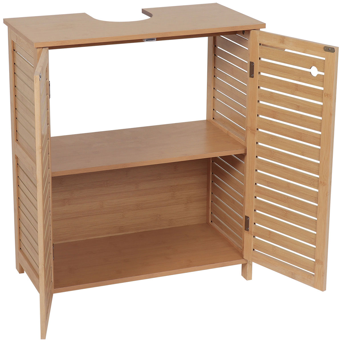 Armario bajo para lavabo TRINIDAD de mdf y bamb&uacute;