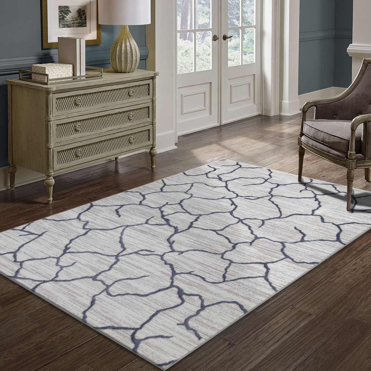 Alfombra Weston Gris Antracita 133x190cm