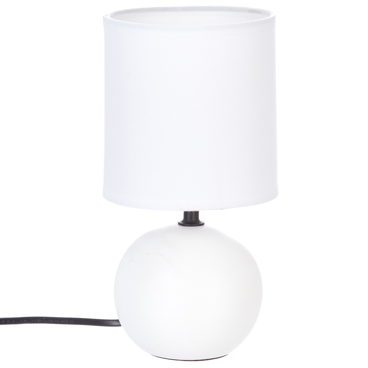 L&aacute;mpara De Mesa Timeo Blanca 25Cm