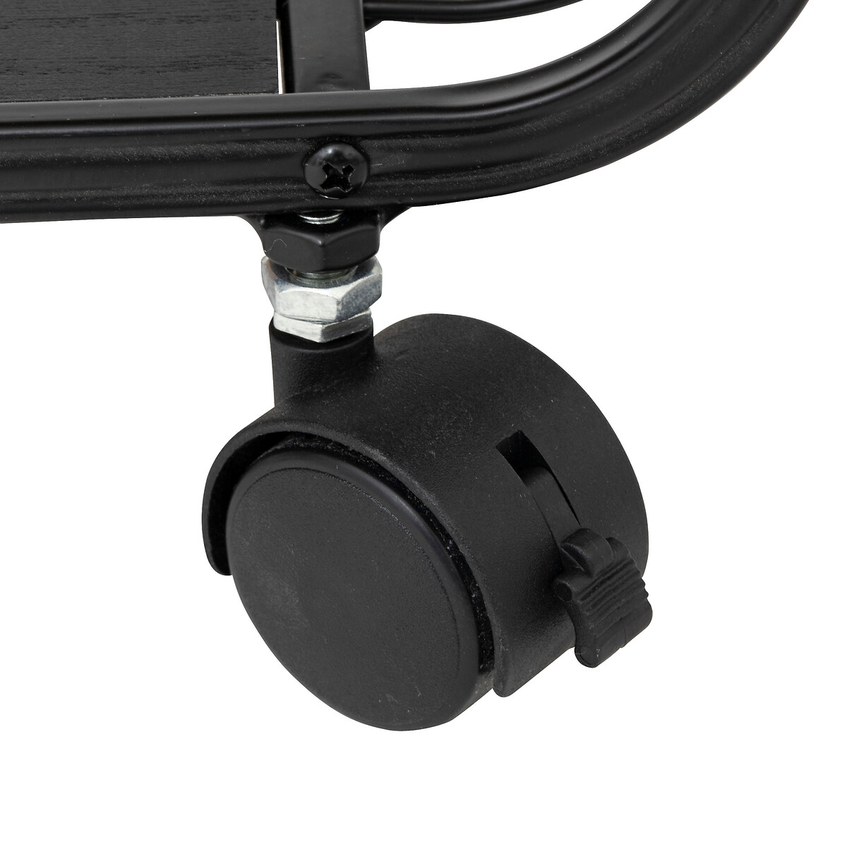 Estante con 3 niveles de mdf negro