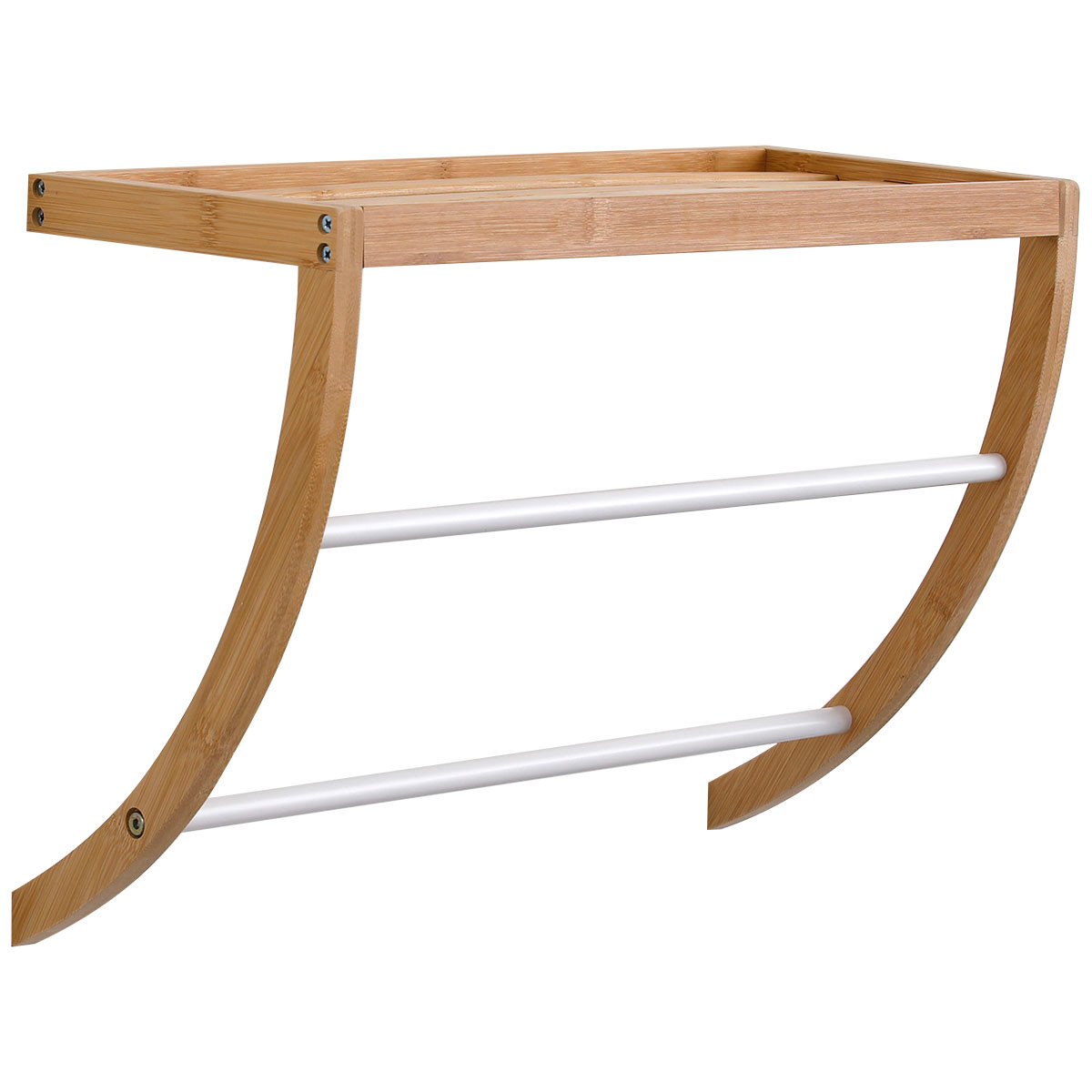 Toallero De Pared C/2 Barras 1 Estante