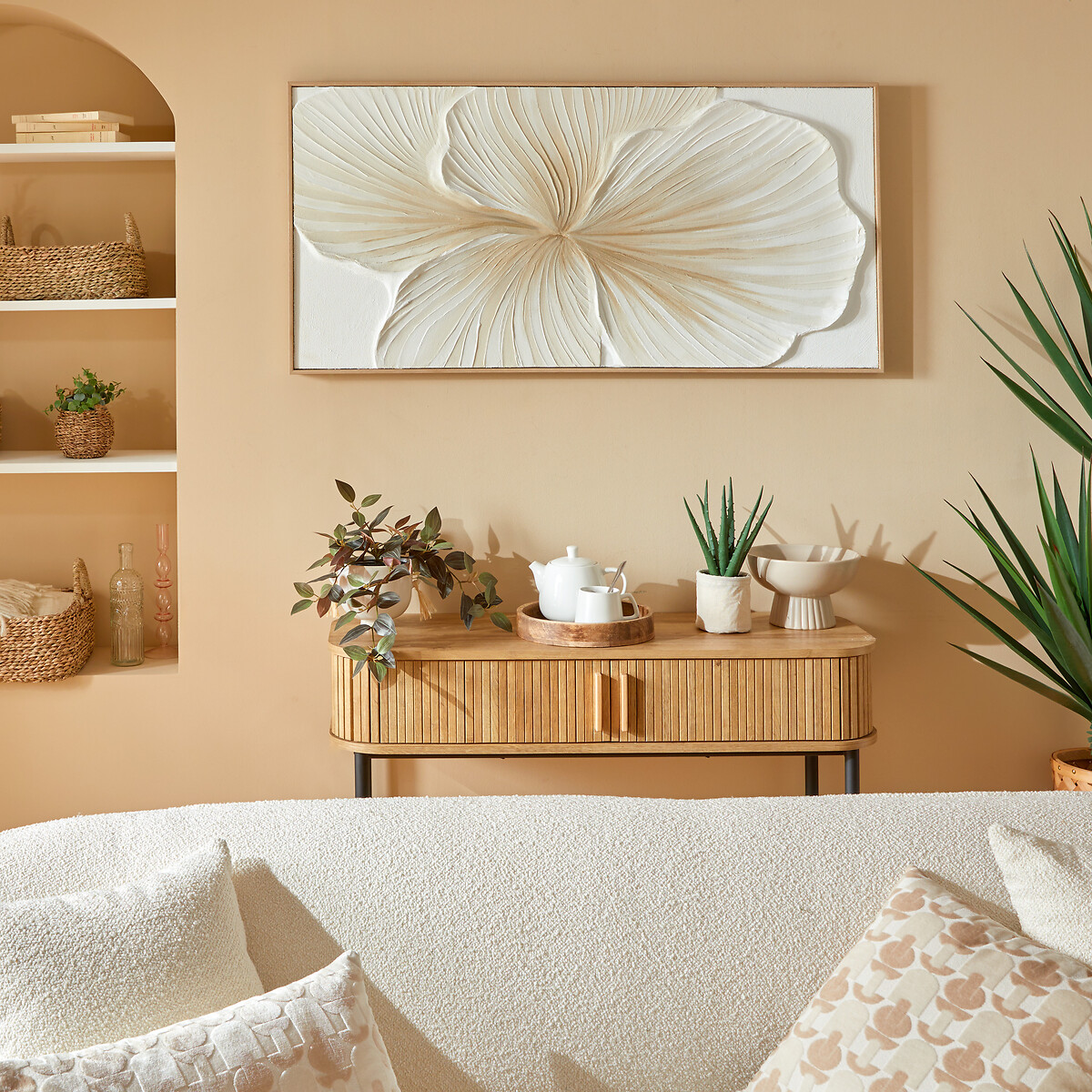 Cuadro decorativo CHRISTINA blanco 58x118cm