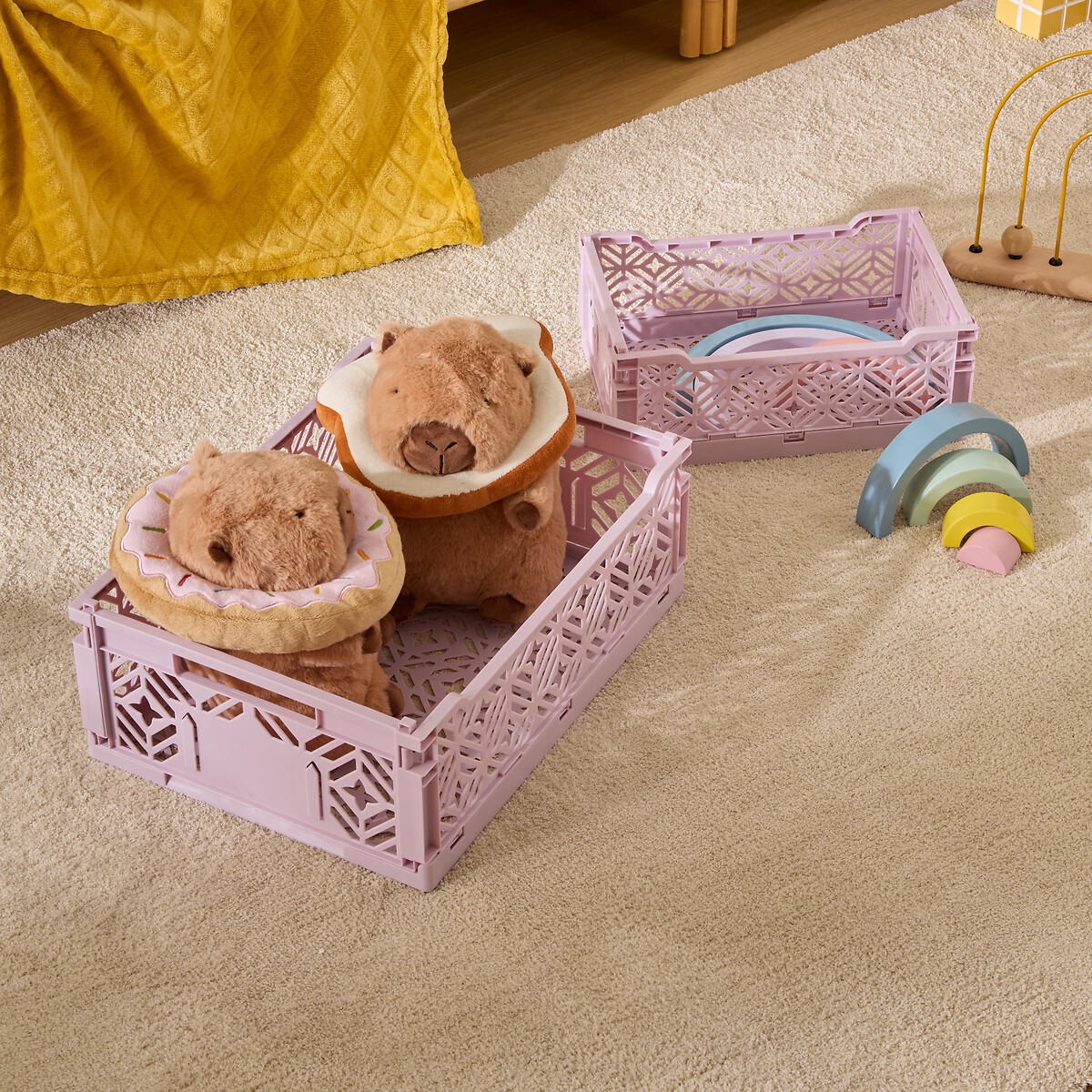 Caja plegable ARRY lila 30x20x11.5cm