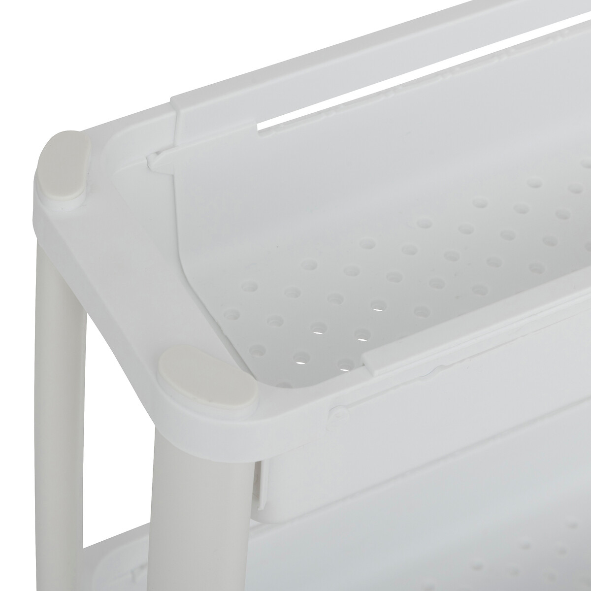 Carrito De Cocina Blanco Extensible Con 4 Cestos