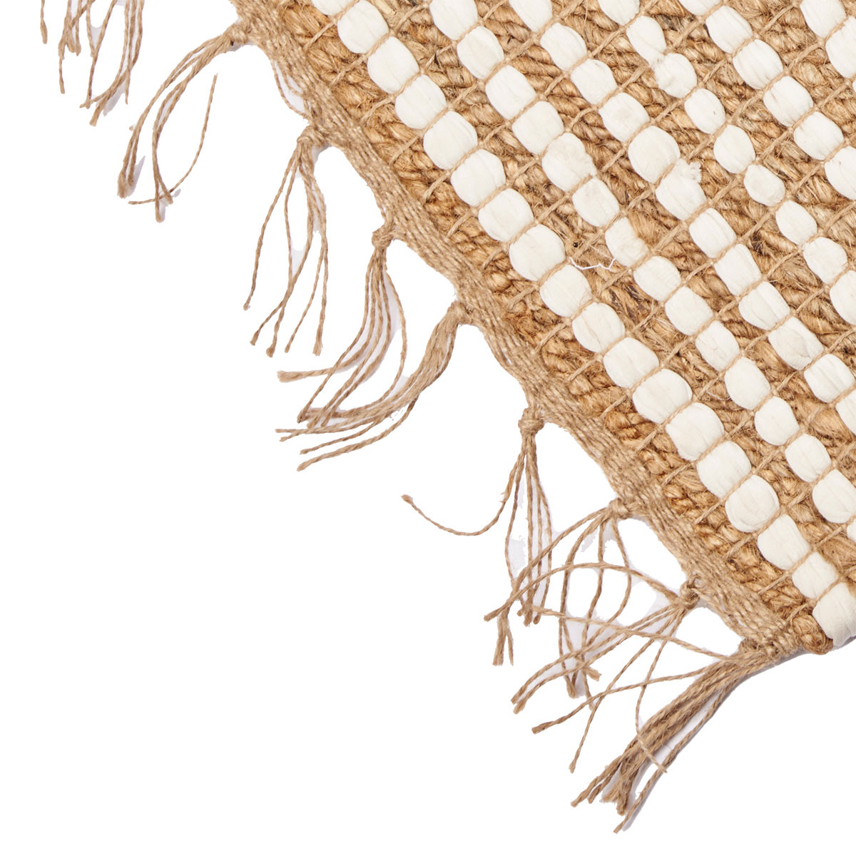 Alfombra rayas blancas 70x140cm