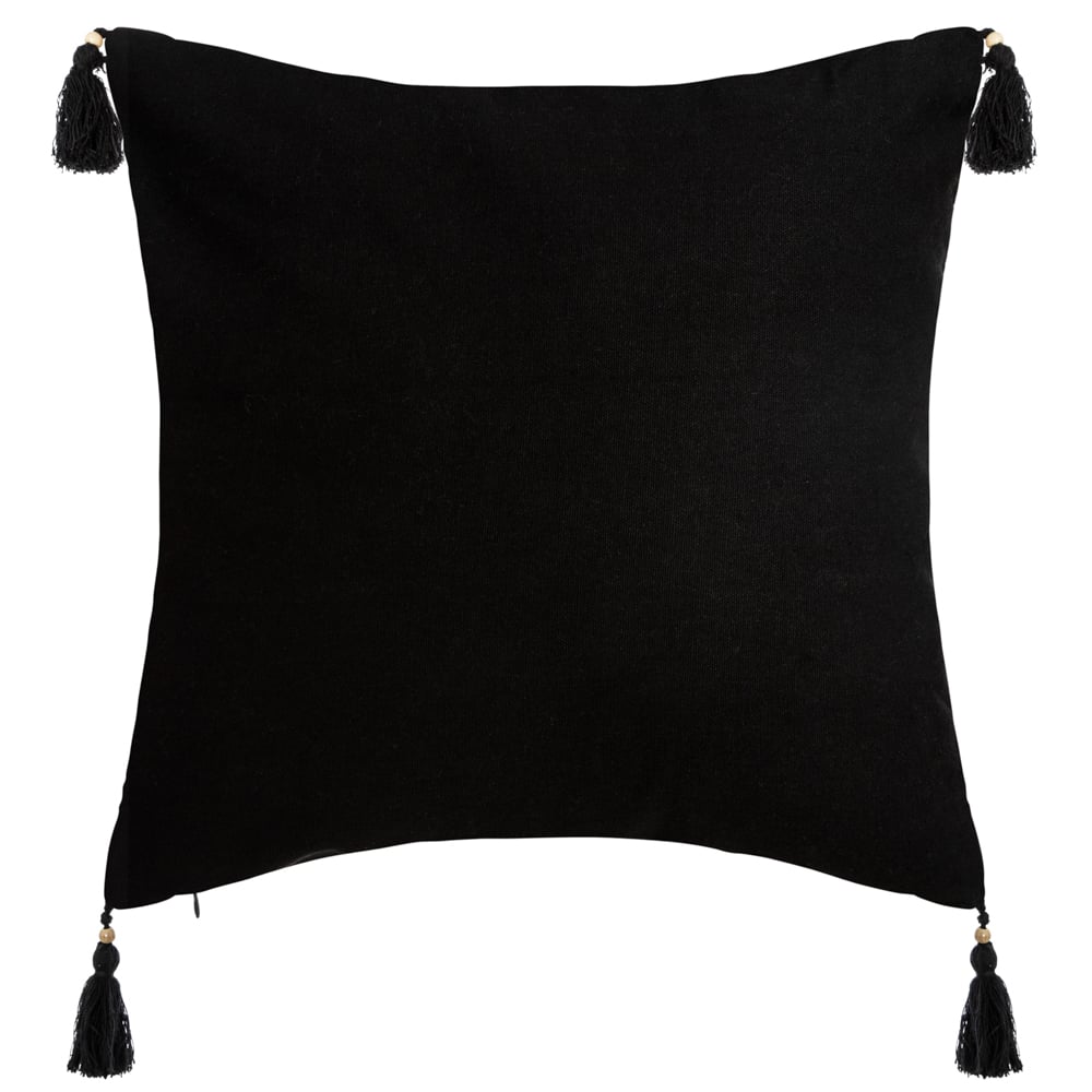Funda Coj&iacute;n Tropic Ocre Y Negro 40x40Cm
