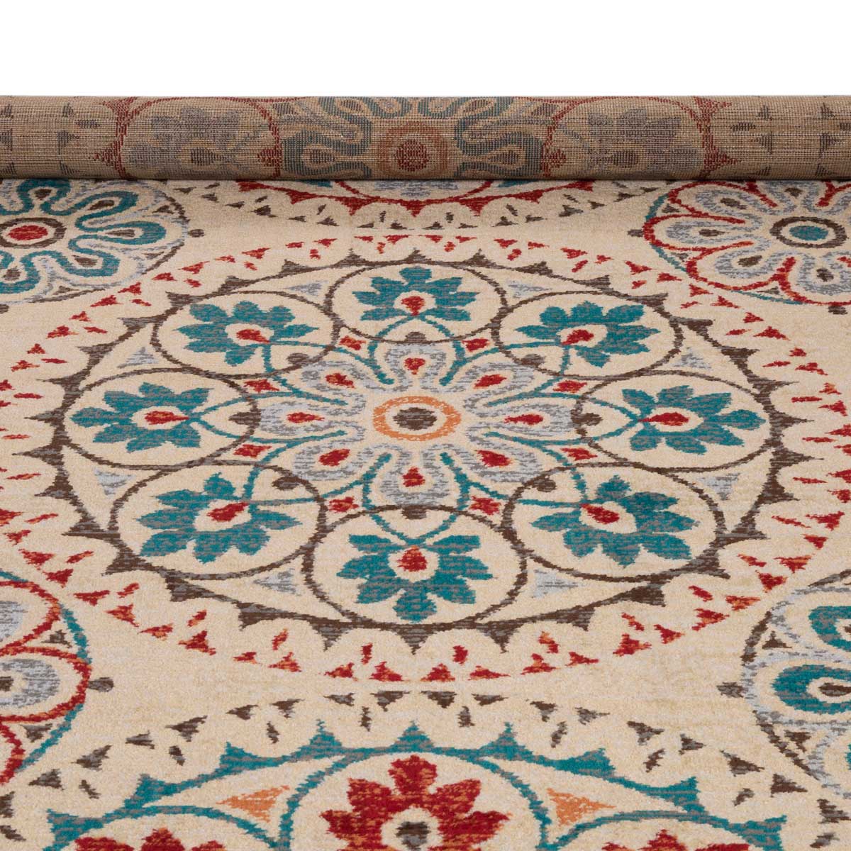 Alfombra Lene Rojo/Azul 160x235Cm