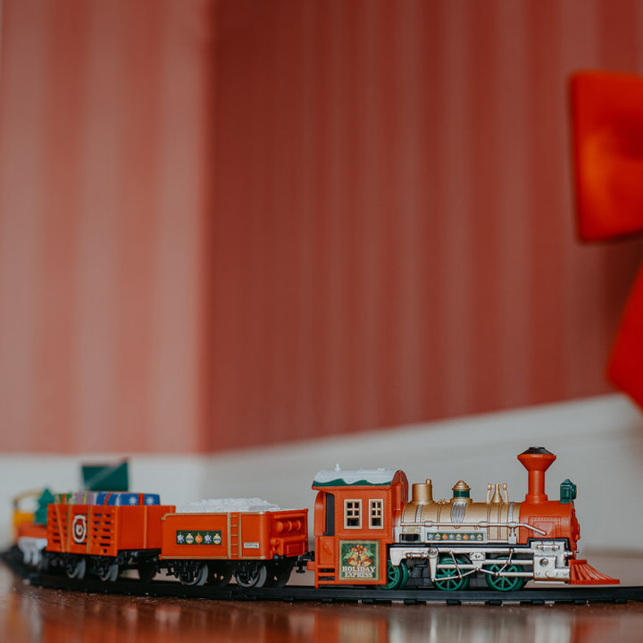 Tren Luminoso Decorativo Con 26 Piezas
