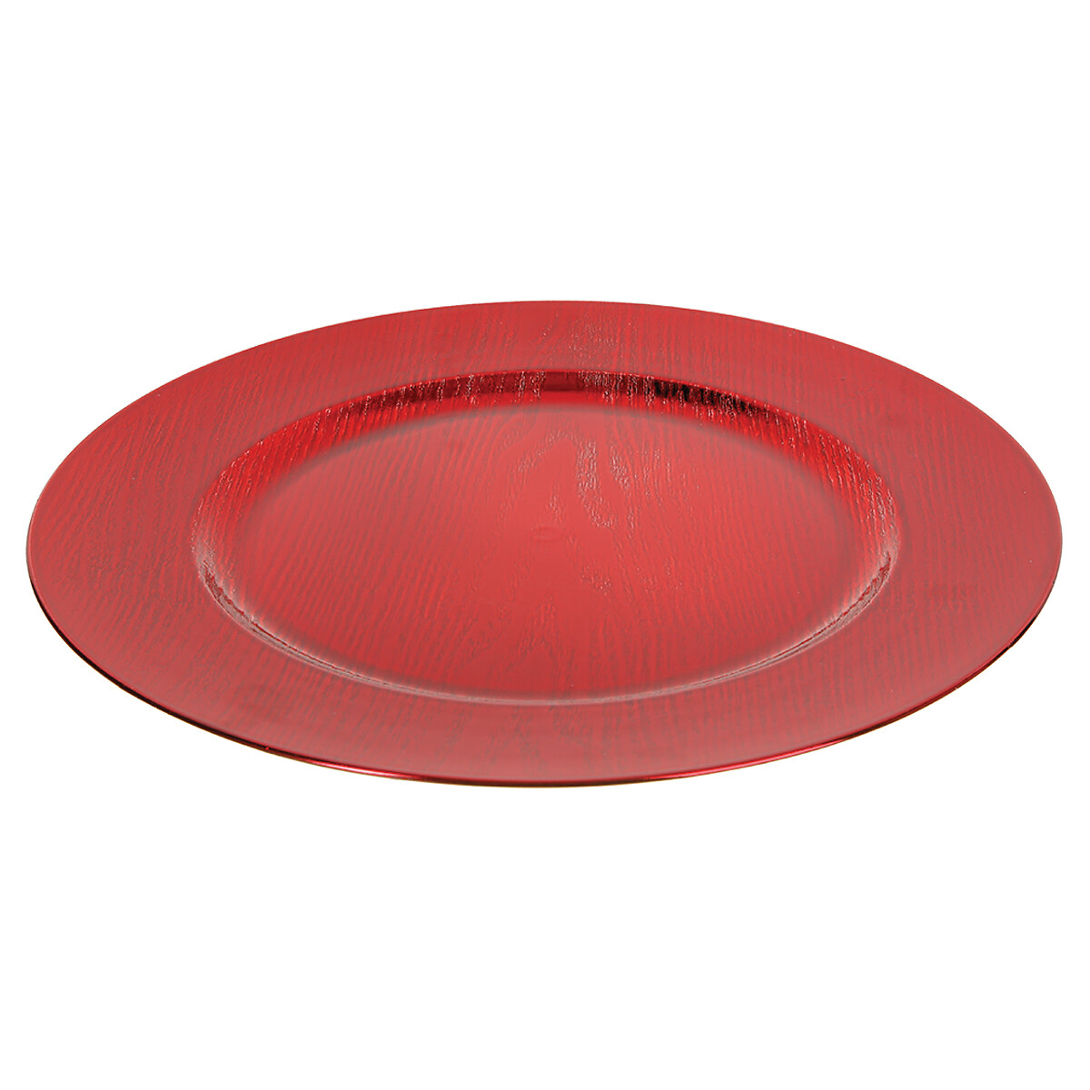 Bajoplato De Madera Rojo 33Cm