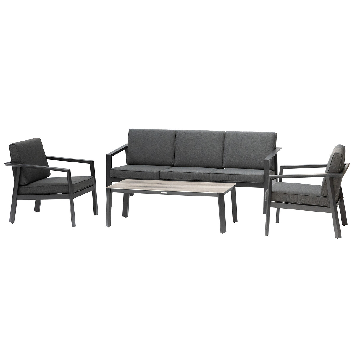 Conjunto De Jardim Pavane Cinza Graphite