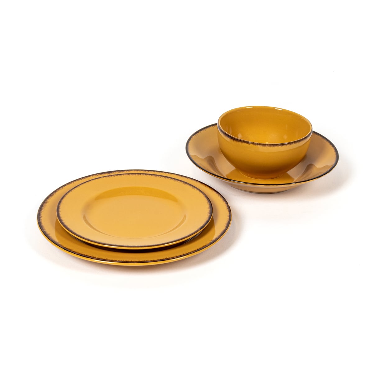 Prato De Sopa Sauvage Amarelo 23cm