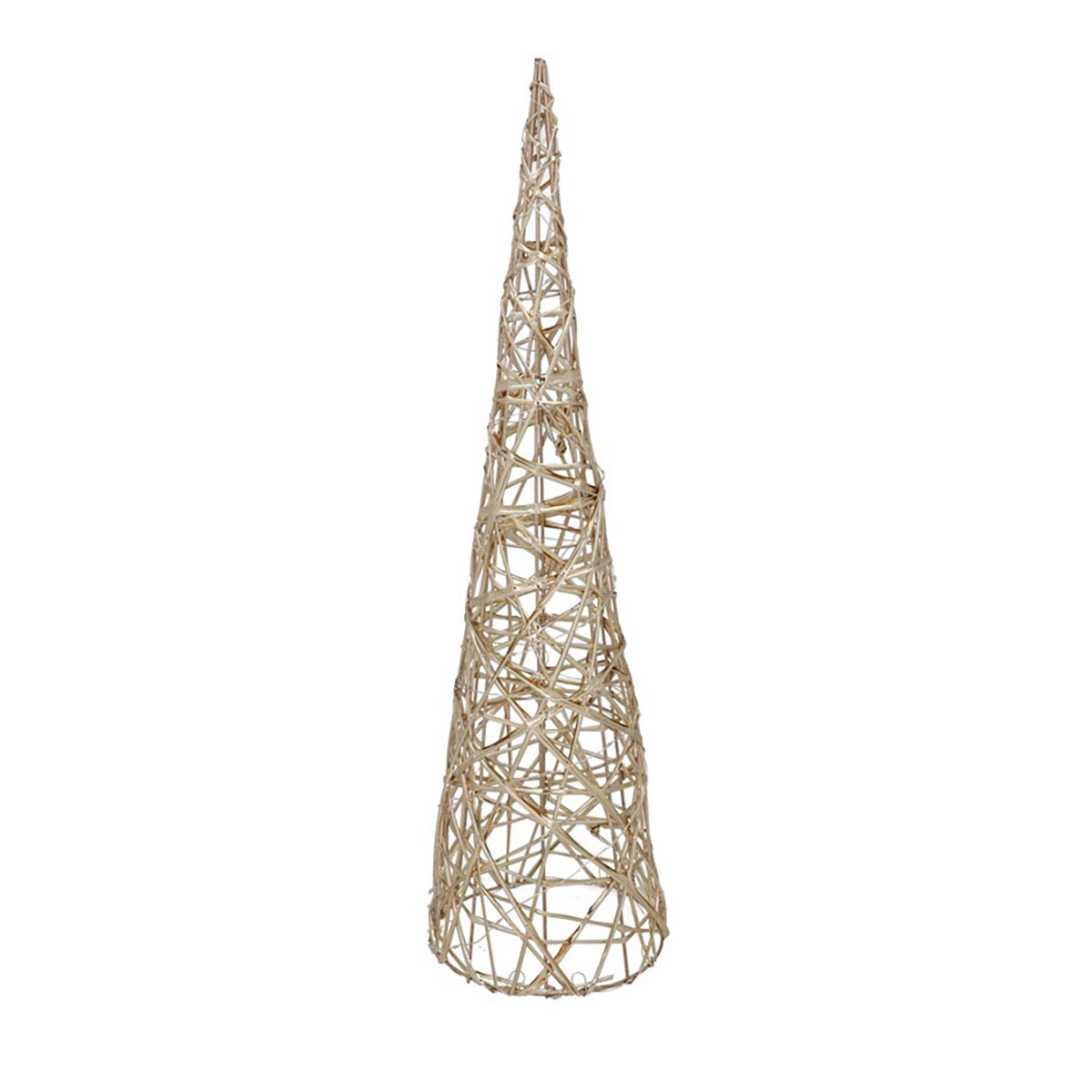 Cono decorativo dorado con LED 60cm 