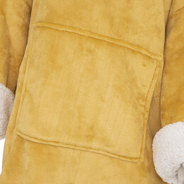 Manta Sudadera Con Capucha Ocre