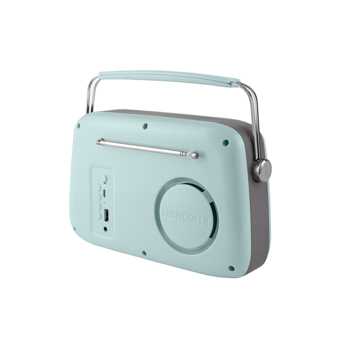 R&aacute;dio Vintage Cuisine Menta Com Bluetooth