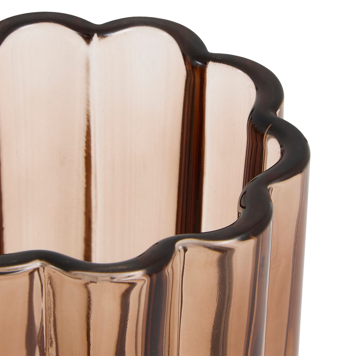 Vaso de lavabo FLOREA marr&oacute;n de vidrio