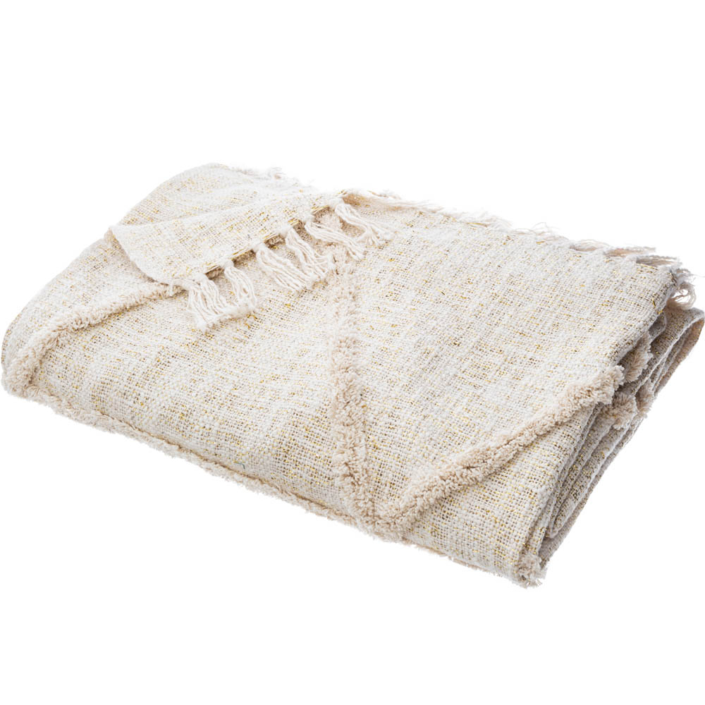 Manta Shine Bege 130x180cm