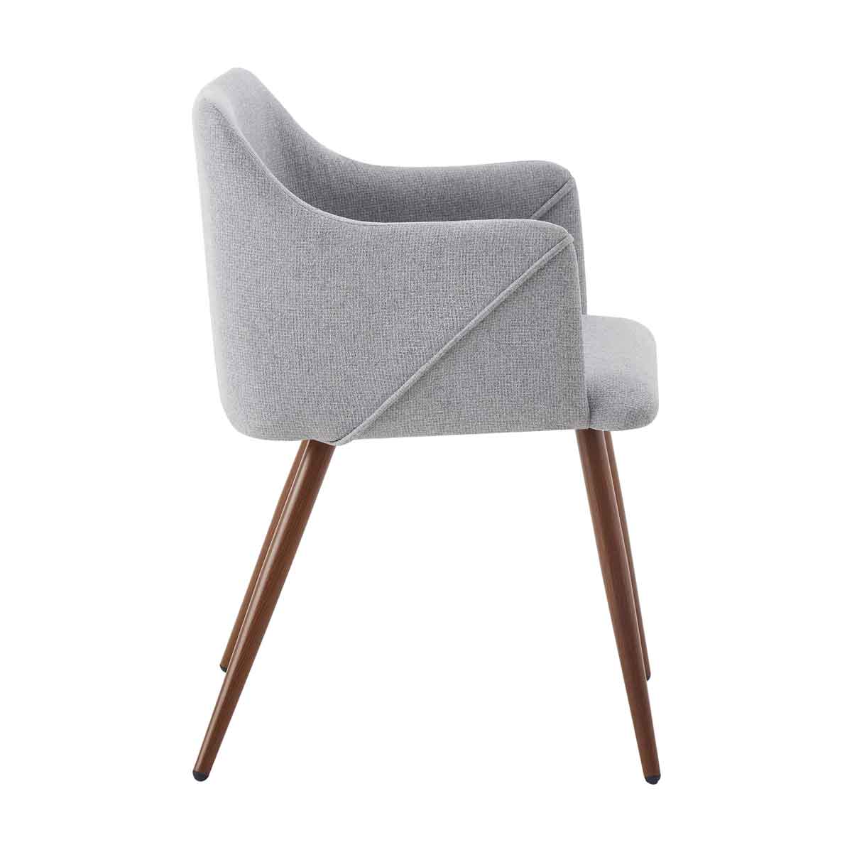 Sill&oacute;n ALDRIDGE de tejido gris