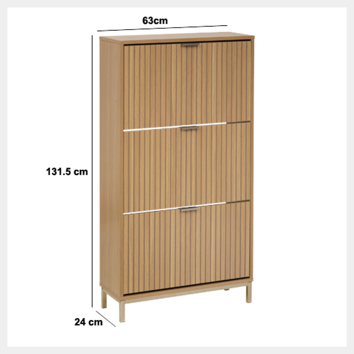 Zapatero TASSO beige de mdf