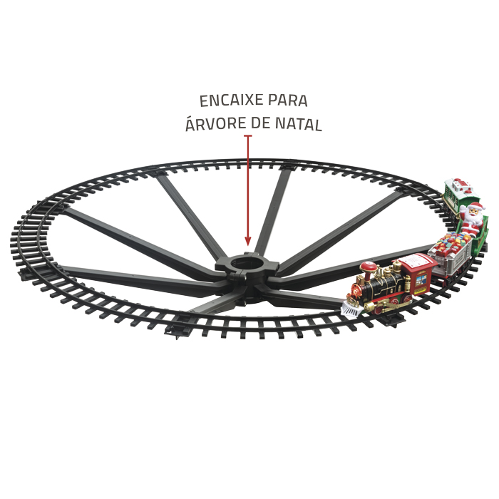 Tren Luminoso Decorativo Para &Aacute;rbol De Navidad